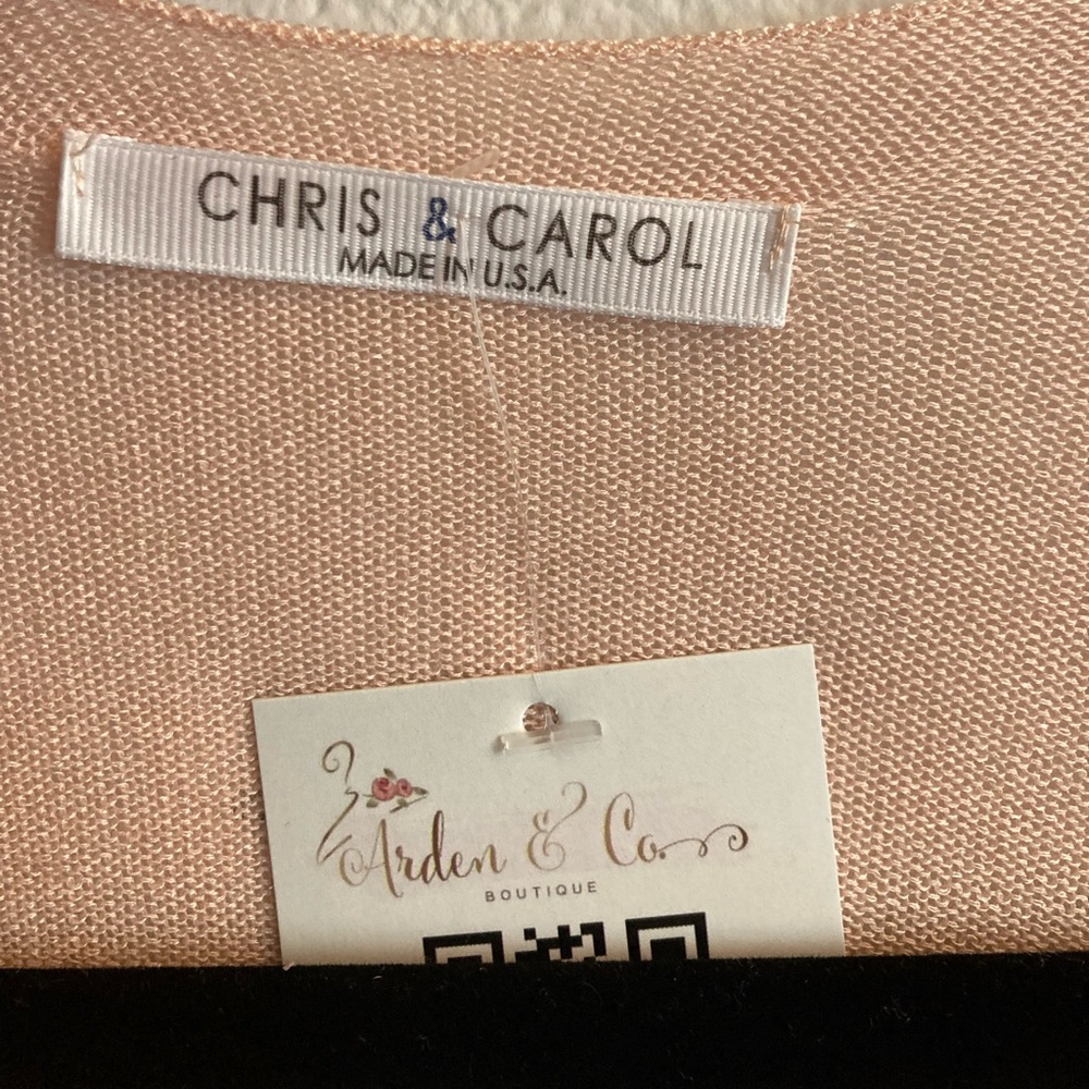 Chris & Carol Lightweight Pink Cardigan - Picture 4 of 5